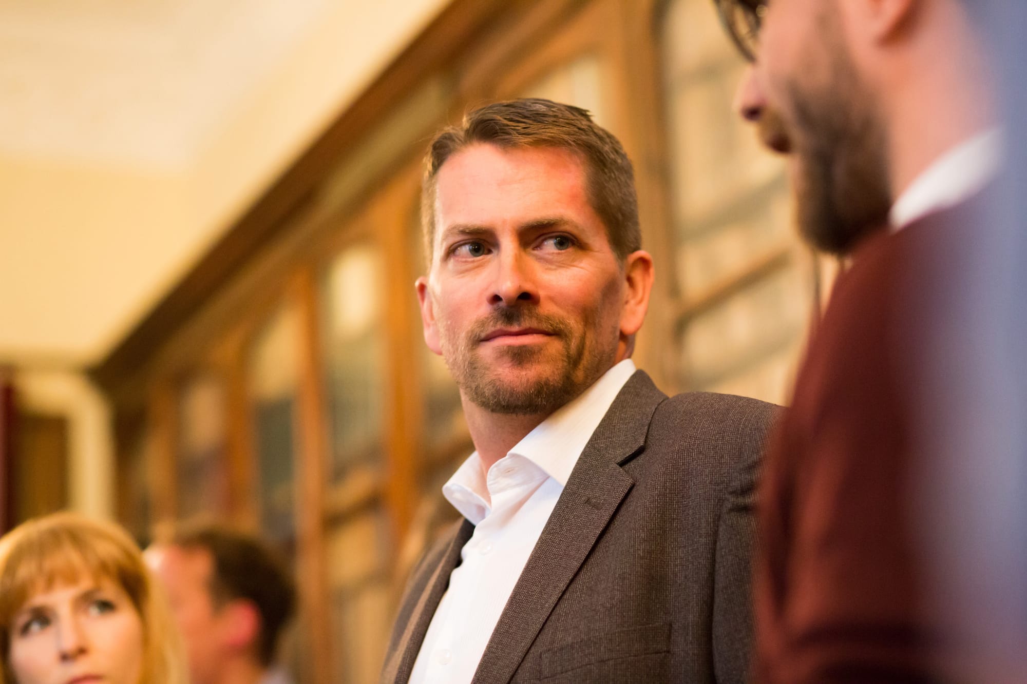 Helen and Dave Edwards speaking at the House of Beautiful Business 2018