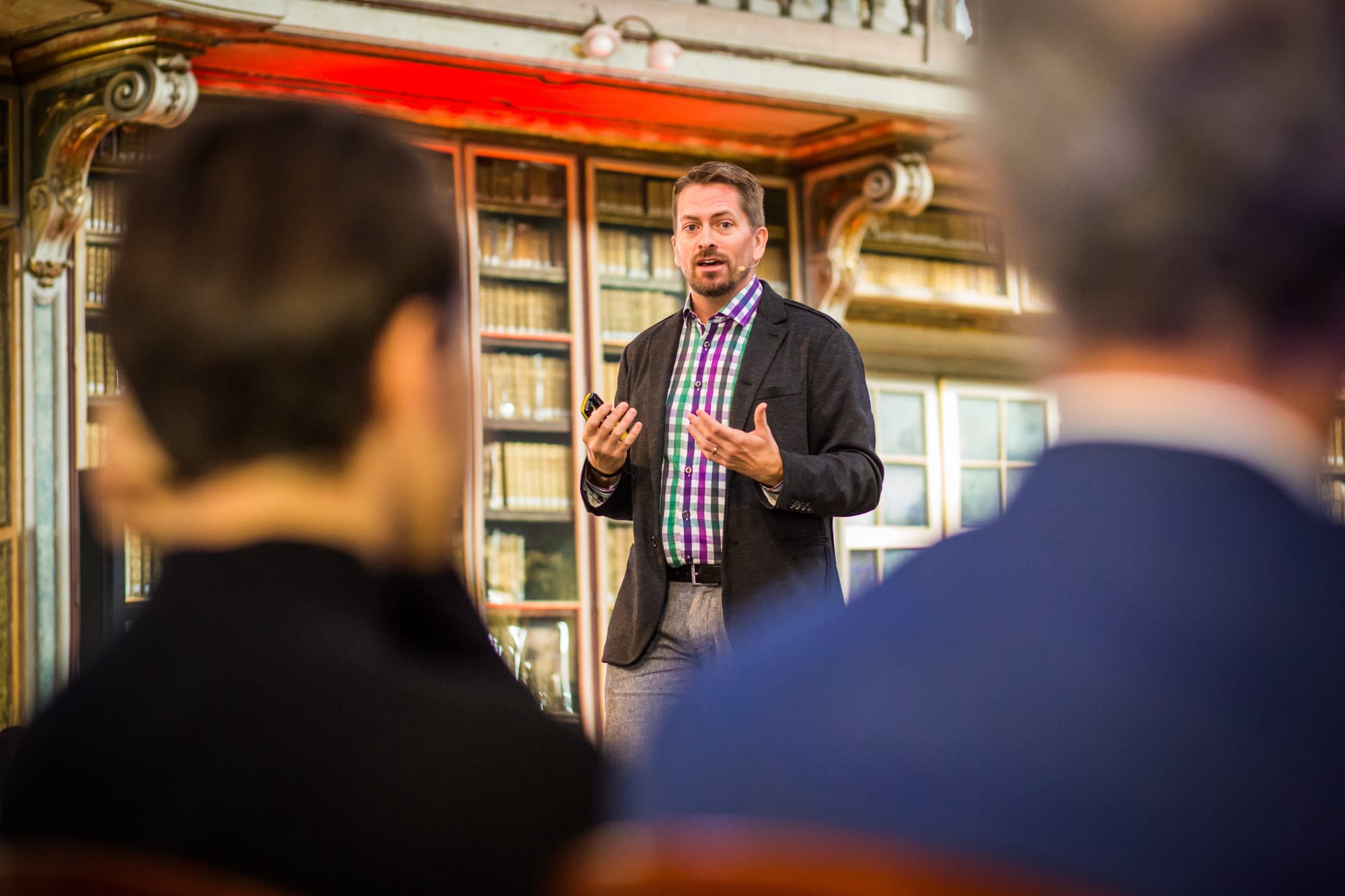 Helen & Dave Edwards speaking at the House of Beautiful Business 2019