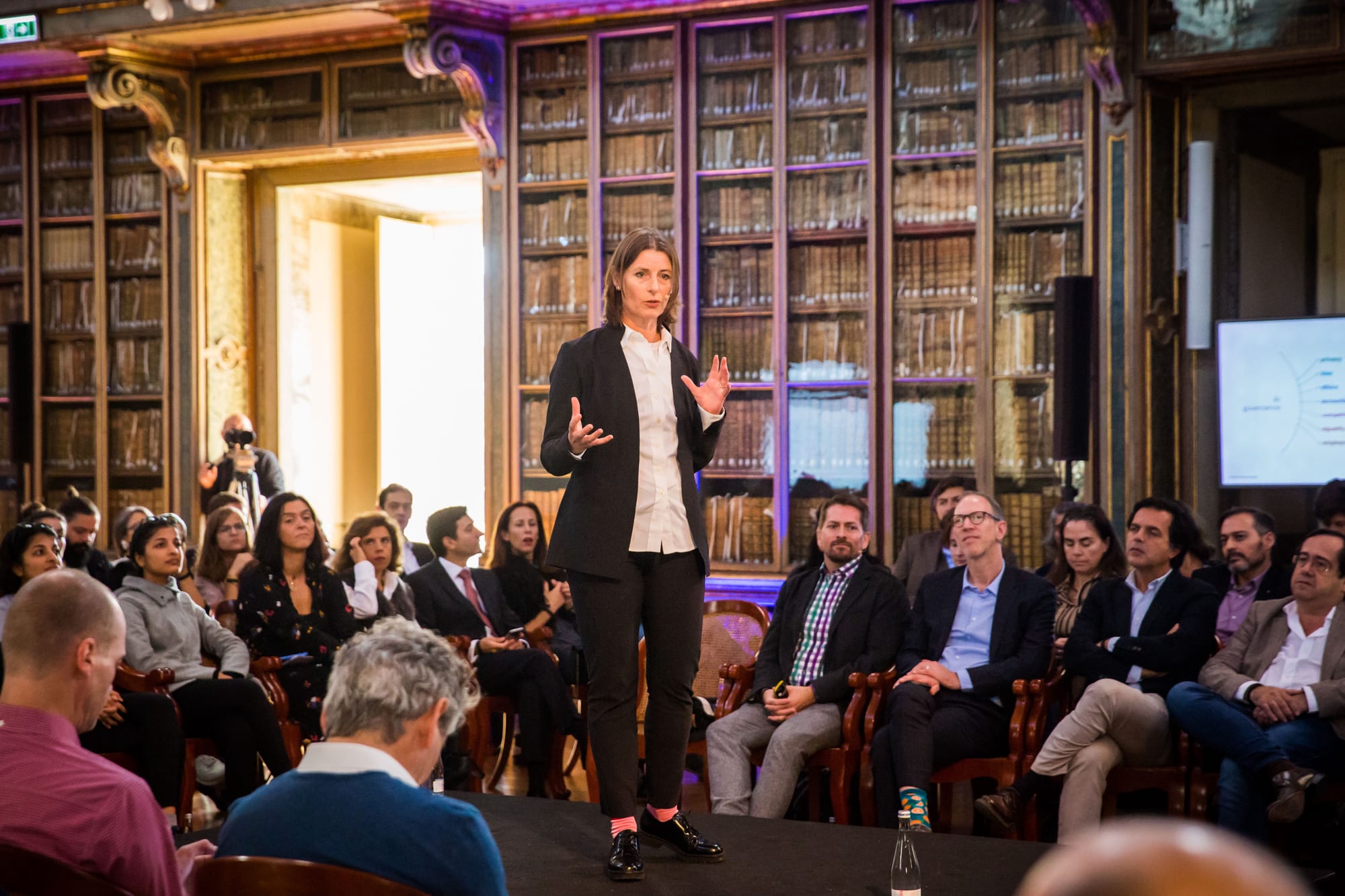 Helen & Dave Edwards speaking at the House of Beautiful Business 2019