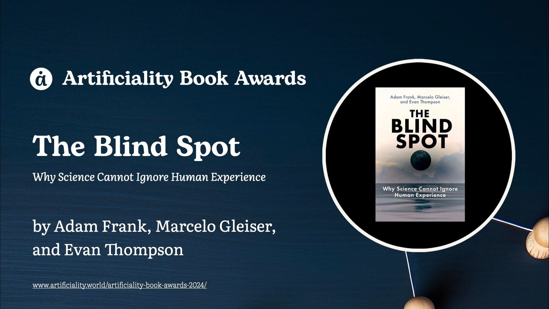 Book cover: The Blind Spot by Adam Frank, Marcelo Gleiser, and Evan Thompson