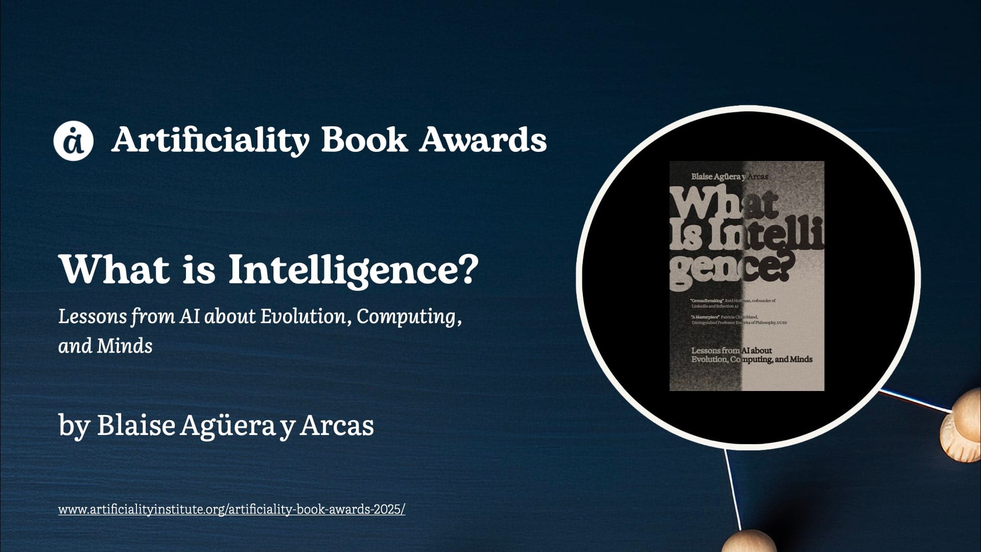 Book cover of What is Intelligence? by Blaise Agüera y Arcas