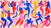 Abstract image of a dance party