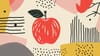 An abstract image of an apple